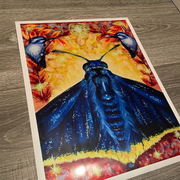 Art print! print of moth and hummingbirds 🖼 - Picture 8 of 9